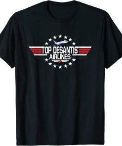 Top DeSantis Airlines Funny Cool 80s 1980s T-Shirt