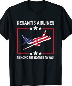 Vintage DeSantis Airlines Funny Political Meme Ron DeSantis T-Shirt