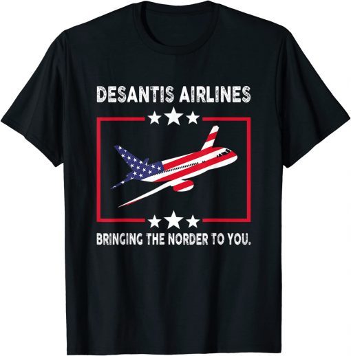Vintage DeSantis Airlines Funny Political Meme Ron DeSantis T-Shirt