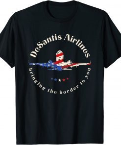 DeSantis Airlines Funny Political Meme Ron DeSantis Vintage T-Shirt