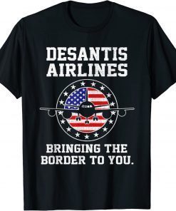 DeSantis Airlines Funny Political Meme Ron DeSantis Tee Shirt