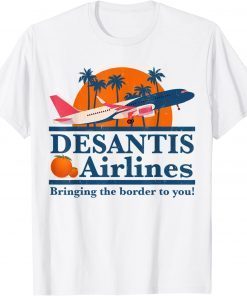 DeSantis Airlines Funny Political Meme Ron DeSantis Retro T-Shirt
