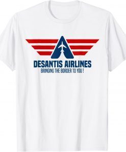 Vintage DeSantis Airlines Political Meme American Flag Funny T-Shirt
