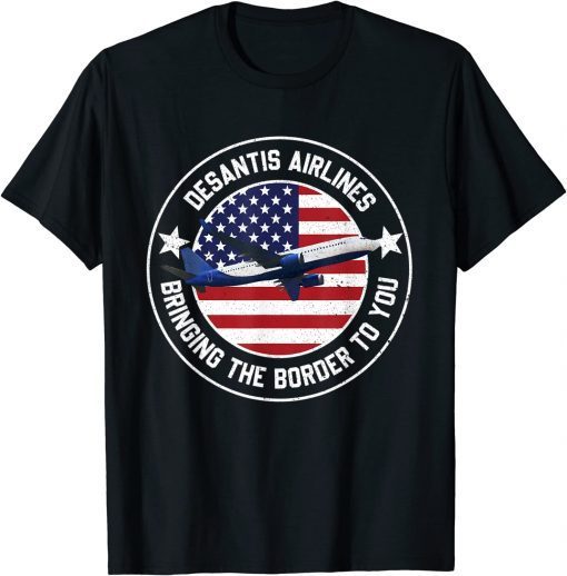 DeSantis Airlines American Flag T-Shirt