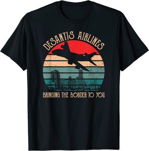 Retro DeSantis Airlines Funny Political Meme Ron DeSantis T-Shirt