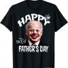 Funny Creppy Clown Biden Happy Father's Day Halloween Mens T-Shirt