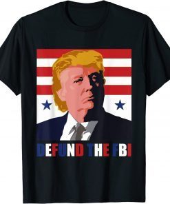 Defund the FBI Anti FBI American Flag T-Shirt