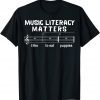 Music Literacy Matters I Like To Eat Puppies Funny T-Shirt