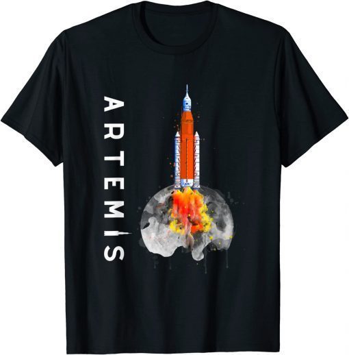 2023 Artemis 1 SLS Rocket Launch Mission To The Moon And Beyond T-Shirt