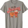 Tis The Season Vintage Retro Style Pumpkin Autumn Fall Latte T-Shirt