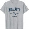 Indialantic Florida FL Vintage Athletic Navy Sports Design T-Shirt