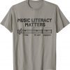 Music Literacy Matters I Like To Eat Puppies Classic T-Shirt