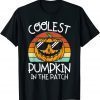 Coolest Pumpkin In The Patch Toddler Boys Halloween Kids T-Shirt