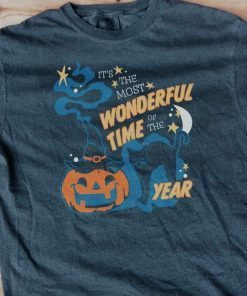 It's the Most Wonderful Time of the Year, Black Cat Pumpkin Halloween Shirt