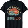 Keep America Trumpless Funny Saying American Flag Sunglasses Official T-Shirt