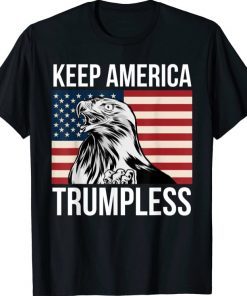 Keep America Trumpless Anti Trump Usa Eagle Flag Patriotic Classic T-Shirt