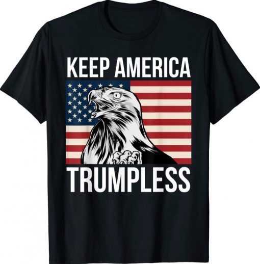Keep America Trumpless Anti Trump Usa Eagle Flag Patriotic Classic T-Shirt