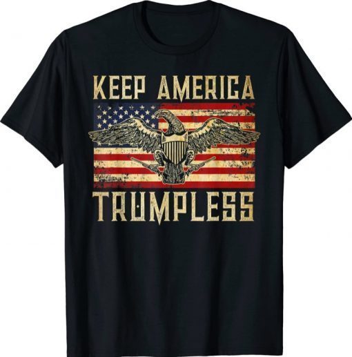 Keep America Trumpless American Flag T-Shirt