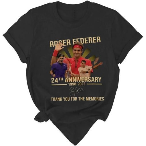 Roger Federer, Thanks For Memories 1998-2022 T-Shirt