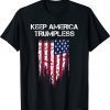 KEEP AMERICA TRUMPLESS USA Flag Classic T-Shirt