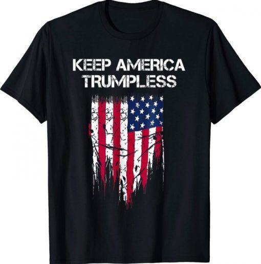KEEP AMERICA TRUMPLESS USA Flag Classic T-Shirt