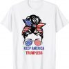 Anti Trump, Keep America Trumpless USA Flag T-Shirt