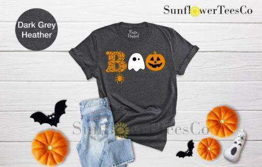 Halloween Boo ,Halloween Ghost, Halloween Pumpkin Tee Shirt