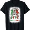 Chingona Girl Mexico Messy Bun Mexican Flag Women T-Shirt