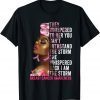 I'm The Storm Black Women Breast Cancer Survivor Pink Ribbon T-Shirt