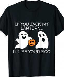Funny Halloween Adult Ghost And Jack My Lantern Men Women T-Shirt