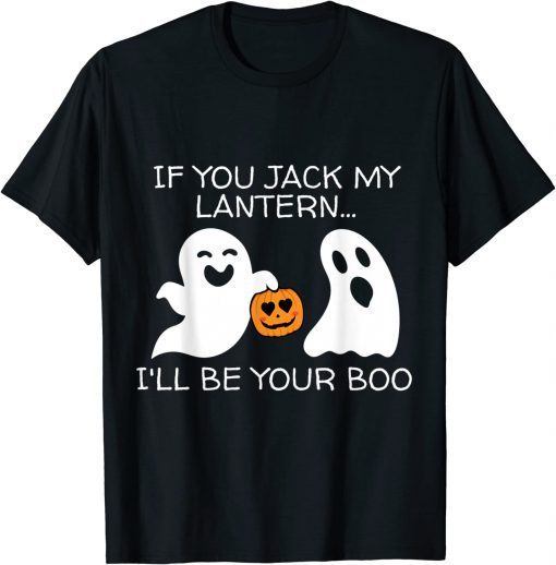 Funny Halloween Adult Ghost And Jack My Lantern Men Women T-Shirt