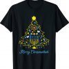 Merry Chrismukkah Christmas Tree Hanukkah Chanukah 2022 T-Shirt