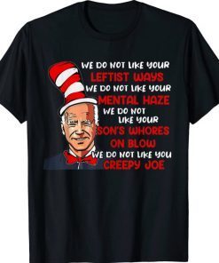 Jingle Joe Biden Xmas Rhyme Trump 45 Ugly Christmas Funny T-Shirt