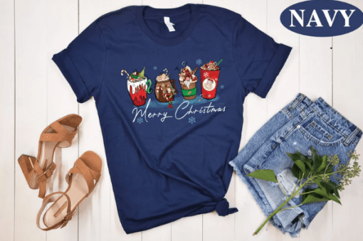 Bella Canvas Merry Christmas, Happy Noel, Santa Clause, Merry Christmas T-Shirt