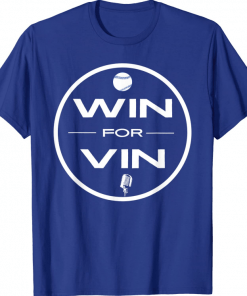 Los Angeles Baseball Win For Vin Microphone T-Shirt
