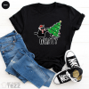 Black Cat What Christmas, Xmas Holiday T-Shirt