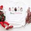 Meowy Christmas ,Christmas Cat, Merry Christmas, Cat Lover T-Shirt