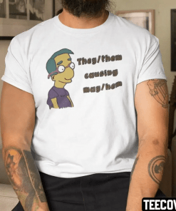 They Them Causing May Hem Funny T-Shirt