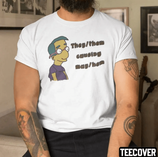 They Them Causing May Hem Funny T-Shirt