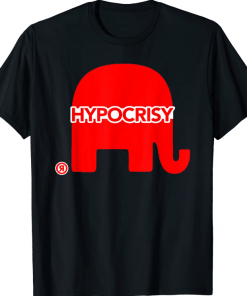 Red Hypocrisy Elephant Vintage T-Shirt