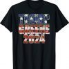 Trump Greene 2024 GOP MAGA Republican American Flag T-Shirt