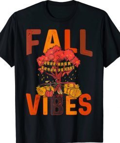 Fall Vibes Retro Pumpkin Spice Autumn Coffee Thanksgiving Classic T-Shirt