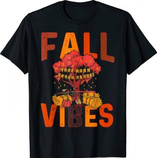 Fall Vibes Retro Pumpkin Spice Autumn Coffee Thanksgiving Classic T-Shirt