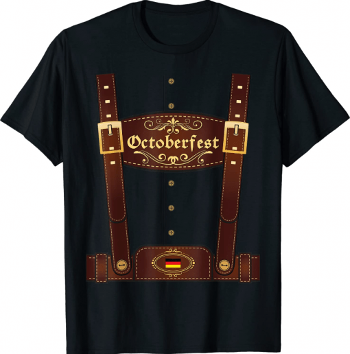 Oktoberfest Lederhosen Costume German Party Bavarian Tracht T-Shirt