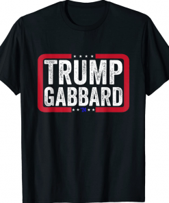 Donald Trump Tulsi Gabbard 2024 Conservative US Flag T-Shirt