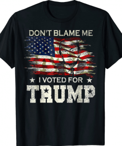 Classic Don't Blame Me I Voted Trump Distressed 2024 T-Shirt