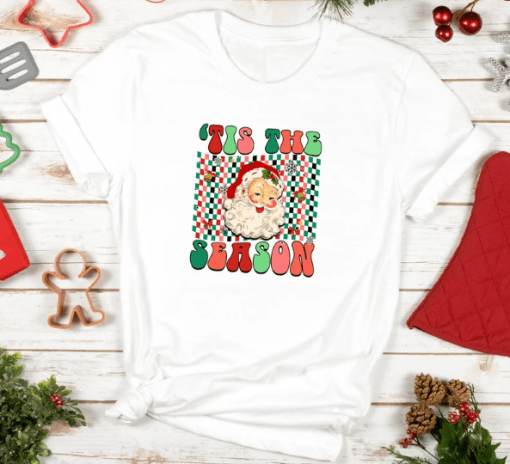 Vintage Tis The Season Santa Claus, Christmas Shirt