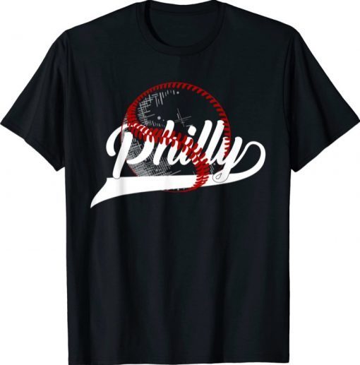 Vintage Philly Baseball Lovers Baseball Fans T-Shirt