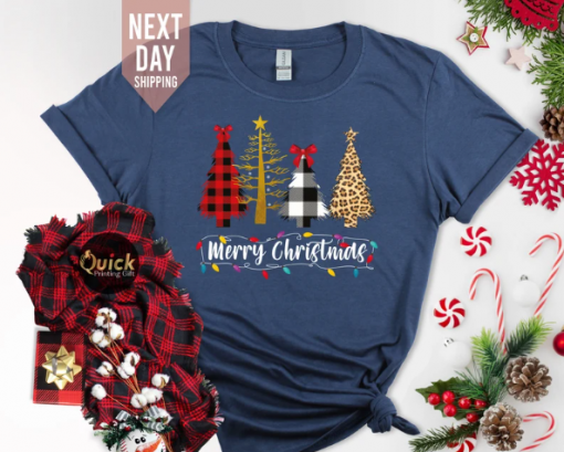 Ladies Christmas Tree ,Merry Christmas Shirts Gifts for Women Men
