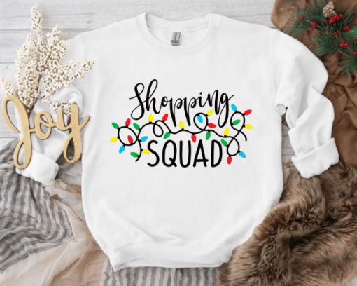 Christmas Shopping Squad ,Xmas Shopping Crew Matching Outfits T-Shirt